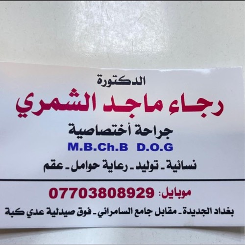الدكتورة رجاء الشمري